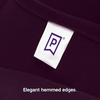 Gee Di Moda Rectangle Tablecloth - 60 x 126 Inch Eggplant Table Cloth for 8 Foot Rectangle Table - Heavy Duty Washable Fabric - for 8 Ft Buffet Table, Holiday Party, Dinner, Wedding & Baby Shower