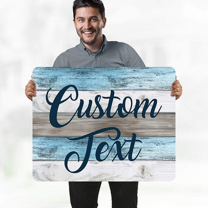 Custom Sign, Custom Street Sign, 11 Font Colors, 13 Font Styles, 4 Hole Options, 22 Sizes, 24x30 Inches, Rust Free DiBound, Fade Resistant, Made in USA by My Sign Center (Coastal)