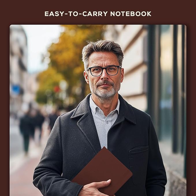 Beechmore Books A4 Sketchbook – 8.5x11 Premium Vegan Leather Bound Large Sketch Book Hardcover with 156 Thick 160gsm Perforated Ivory Pages, Blank Sketch Pad, Gift Boxed, Back Pocket, Ribbon Bookmark