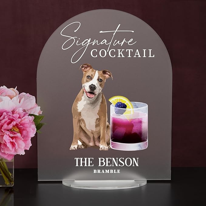 Pet Signature Drink Wedding Signs