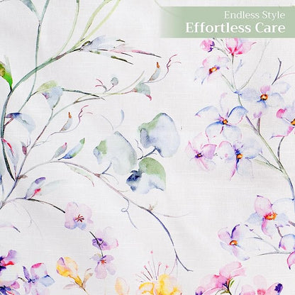 Maison d' Hermine Table Runner 100% Cotton Double Layer Table Runners 72 inches Long Decorative for Home Kitchen Dining Party Wedding Bridal Shower Spring Summer (Summer Floral, 14.50" x 72")