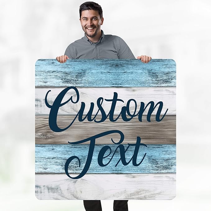 Custom Sign, Custom Street Sign, 11 Font Colors, 13 Font Styles, 4 Hole Options, 22 Sizes, 36x36 Inches, Rust Free DiBound, Fade Resistant, Made in USA by My Sign Center (Coastal)