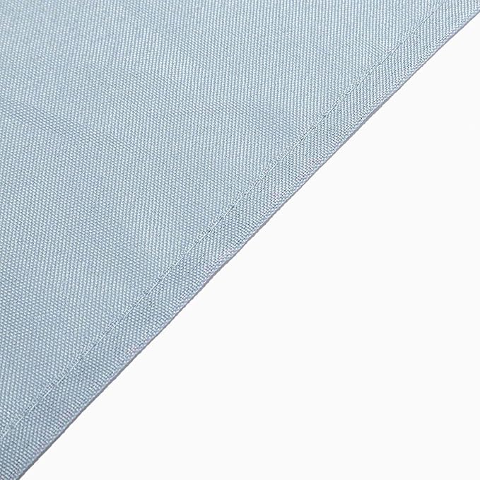 Efavormart 90" Dusty Blue Wholesale Linens Polyester Square Linen Tablecloth for Kitchen Dining Catering Wedding Birthday Party Events