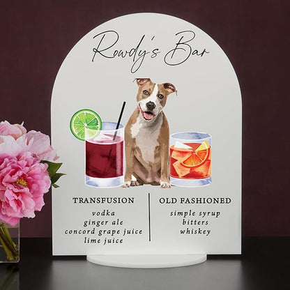 Pet Signature Drink Wedding Signs
