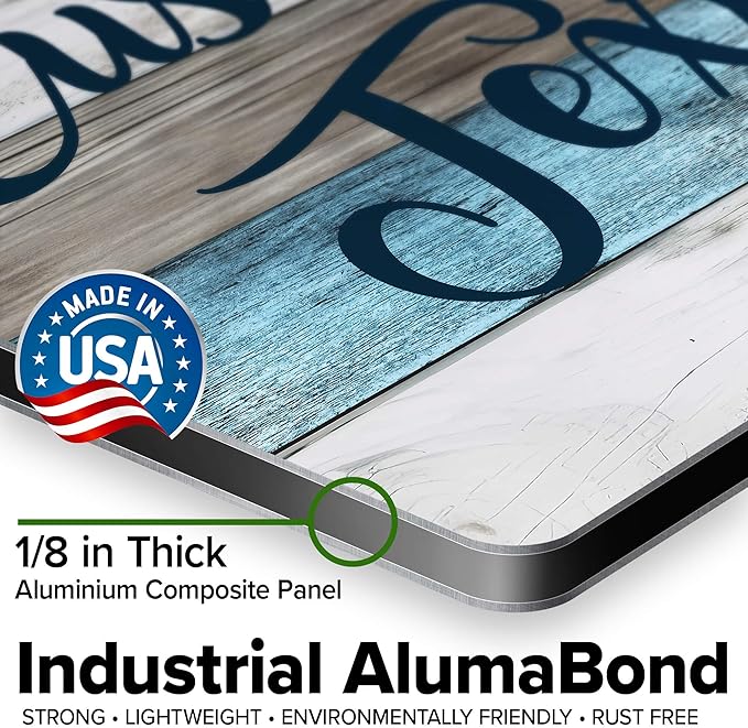Custom Sign, Custom Street Sign, 11 Font Colors, 13 Font Styles, 4 Hole Options, 22 Sizes, 12x12 Inches, Rust Free DiBound, Fade Resistant, Made in USA by My Sign Center (Coastal)