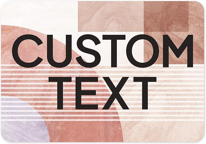 Custom Sign, Custom Street Sign, 11 Font Colors, 13 Font Styles, 4 Hole Options, 22 Sizes, 7x10 Inches, Rust Free DiBound, Fade Resistant, Made in USA by My Sign Center (Mid-Century Modern 1)