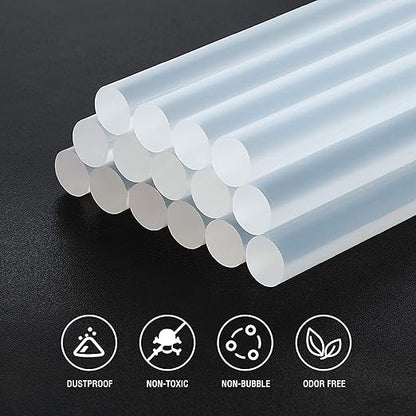 WORKPRO Full Size Hot Glue Sticks, 100-pack, 0.43x8 Inches, Compatible with Most Glue Guns, Multipurpose for DIY Art Craft General Repairs, Home Decorations and Gluing Projects
