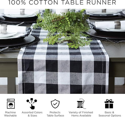 DII Woven Basic Tabletop Collection Chevron Table Runner, 15x108, Cinnamon