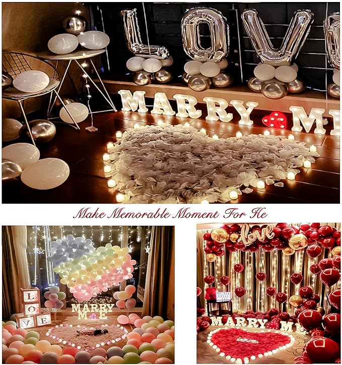 1000Pieces Rose Petals, Artificial Flower Petals Fake Rose Petals Silk Red Rose Petals for Romantic Night,Wedding,Proposal Anniversary Flower Decorations (Red)