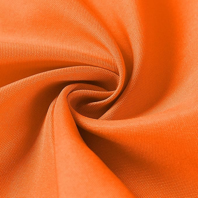 Cupuamon Cloth Napkins 20x20 inch Washable Polyester Dinner Napkins Soft Table Napkins for Wedding Party Dining Banquet(Orange,25PCS)