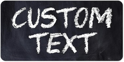 Custom Sign, Custom Street Sign, 11 Font Colors, 13 Font Styles, 4 Hole Options, 22 Sizes, 6x12 Inches, Rust Free DiBound, Fade Resistant, Made in USA by My Sign Center (Chalkboard Black)