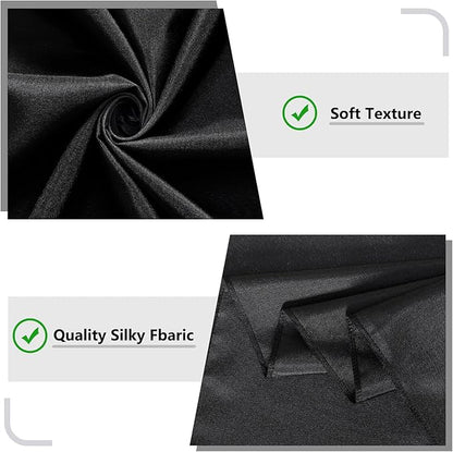 Black Backdrop Curtain for Party, Halloween Backdrop Rod Pocket Photo Drapes Panels Fabric Curtain Backdrop Black Birthday Party Decor for Boys Teens Men,5ft x 7ft, 2 Panels