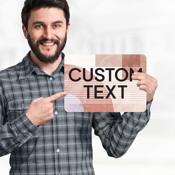 Custom Sign, Custom Street Sign, 11 Font Colors, 13 Font Styles, 4 Hole Options, 22 Sizes, 7x10 Inches, Rust Free DiBound, Fade Resistant, Made in USA by My Sign Center (Mid-Century Modern 1)