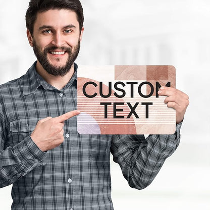 Custom Sign, Custom Street Sign, 11 Font Colors, 13 Font Styles, 4 Hole Options, 22 Sizes, 7x10 Inches, Rust Free DiBound, Fade Resistant, Made in USA by My Sign Center (Mid-Century Modern 1)