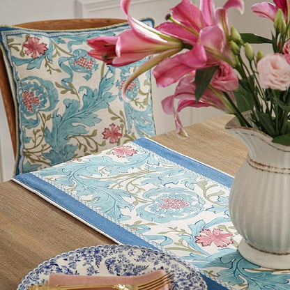 patdrea Linen Leopard Animal Table Runner Farmhouse for Home Kitchen Dining Decor Parties Family Dinners Christmas,12 x 118
