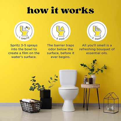 Poo-Pourri Before-you-Go Toilet Spray Bundle, Original Citrus 2 Fl Oz and Original Citrus 1 Fl Oz Pocket Travel Size - Lemon, Bergamot and Lemongrass
