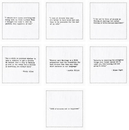 FIVE STAR NAPKINS Divorce Quotes, White Cotton Cocktail Napkins, Beverage Napkins, Bar Napkins, Cloth Napkins, Party Napkins, Events, Holidays, Weddings, Birthdays, Disposable, 4.5'' x 4.5''- (50x)