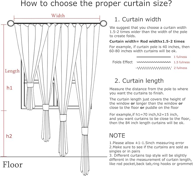 Vision Home Sand Pinch Pleated Semi Sheer Curtains Textured Linen Blended Light Filtering Window Curtains 84 inch for Living Room Bedroom Pinch Pleat Drapes with Hooks 2 Panels 40" Wx84 L,Camel Beige