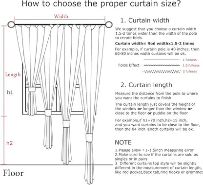 Vision Home Sand Pinch Pleated Semi Sheer Curtains Textured Linen Blended Light Filtering Window Curtains 90 inch for Living Room Bedroom Patio Pinch Pleat Drapes with Hooks 1 Panel 60" Wx90 L