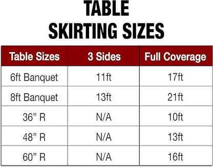 Ultimate Textile Pleat Polyester Fabric Table Skirt - Machine Washable Flame Resistant with Clips for Events, Weddings & Trade Shows, Cut & Sewn in Paterson, NJ - Tan, 7' Box Pleat