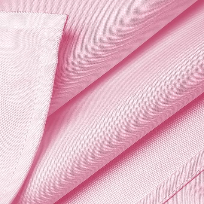 Lann's Linens - 10 Premium 90" x 156" Tablecloths for Wedding/Banquet/Restaurant - Rectangular Polyester Fabric Table Cloths - Pink