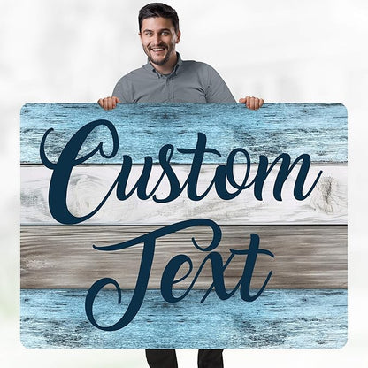 Custom Sign, Custom Street Sign, 11 Font Colors, 13 Font Styles, 4 Hole Options, 22 Sizes, 36x48 Inches, Rust Free DiBound, Fade Resistant, Made in USA by My Sign Center (Coastal)