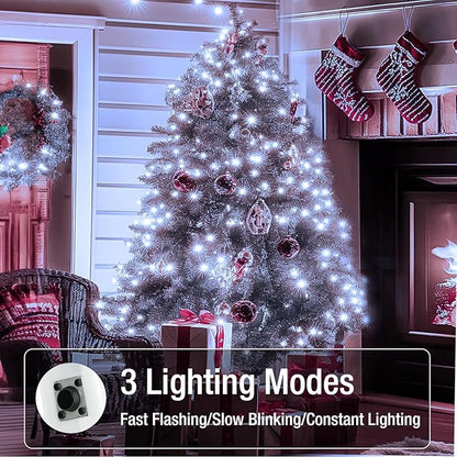 20 Pack Fairy Lights Battery Operated - 7ft 20 Led Twinkle Lights 3 Modes, Bulk Mini String Lights Waterproof for Mason Jars Vases DIY Party Wedding Decoration Christmas -Cold White