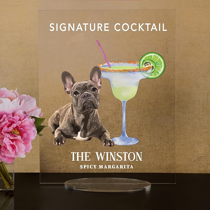 Pet Signature Drink Wedding Signs