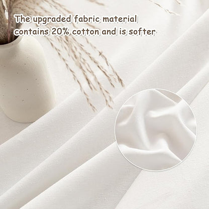 MYSKY HOME Table Cloth for Rectangular, Waterproof Tablecloth, Soft Cotton Indoor/Outdoor Tablecloths, Wrinkle Free Table Cloth Heavy Duty Rectangle Table Cloths for Parties & Dining Use, 55"X70"
