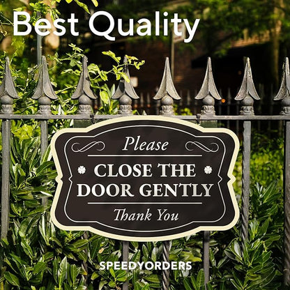 Custom Decorative Outdoor Metal Sign - Personalized Aluminum Driveway Sign, Waterproof, Made In USA - Design 3 Black Charcoal 10x7 In