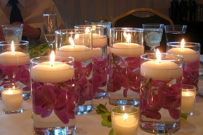 WGV Quality Thick Tea Light Votive Candle Holder 3x3, Clear Tiny Cylinder Glass Vase, Small Planter Terrarium, 1 Pc