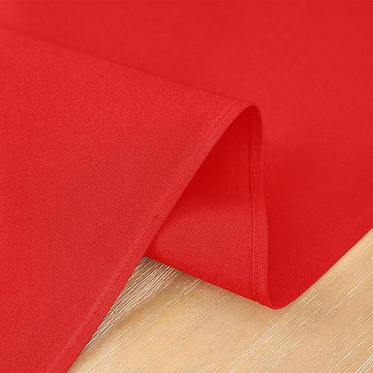 2 Pack Red Small Short Table Runner 12 x 24 Inch Solid Color Runners Coffee Table Dresser for Daily Party Home Decoration