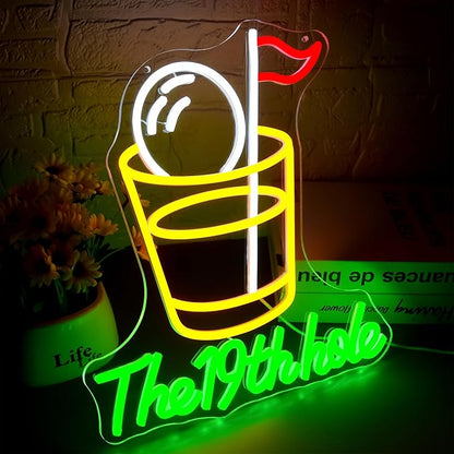 Golf Neon Sign for Wall Decor Golf Neon Light for Man Cave Dimmable LED Light Up Sign for Course Gym Club Bedroom Park Party Club Decor Birthday Gifts Art Size13.1 * 12.9In(WZCP204)