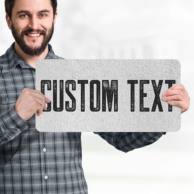 Custom Sign, Custom Street Sign, 11 Font Colors, 13 Font Styles, 4 Hole Options, 22 Sizes, 9x18 Inches, Rust Free DiBound, Fade Resistant, Made in USA by My Sign Center (Concrete)