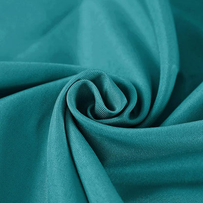 Rectangle Tablecloth 90x132 inch Washable Polyester Fabric Table Cloth for Wedding Party Dining Banquet Decoration（90x132, Teal）
