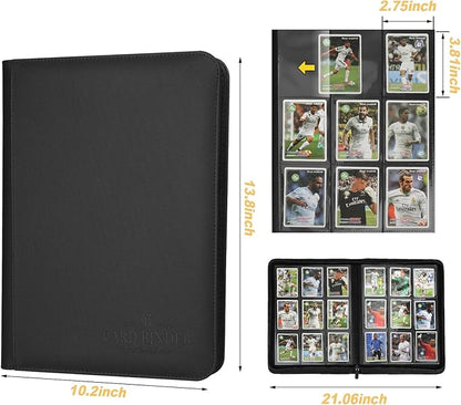 Trading Card Binder, Card Collection Binder Album Folder with 540 Side Loading Pockets, 9 Pocket Trading Card Album Folder for TGC,MTG, Baseball Cards, Yugioh