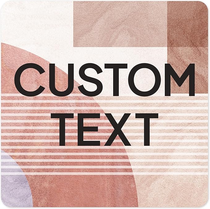 Custom Sign, Custom Street Sign, 11 Font Colors, 13 Font Styles, 4 Hole Options, 22 Sizes, 30x30 Inches, Rust Free DiBound, Fade Resistant, Made in USA by My Sign Center (Mid-Century Modern 1)