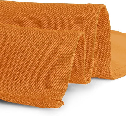 Gee Di Moda Rectangle Tablecloth - 90 x 156 Inch Orange Table Cloth for 8 Foot Table with Floor-Length Drop - Heavy Duty Washable Fabric - 8 Ft Buffet Table, Holiday Party, Wedding & Baby Shower