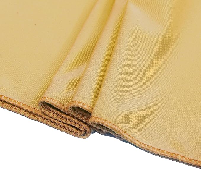 MDS Pack of 250 Spandex Chair Sashes Bows Elastic Stretch Dining Chair Bands Ties Without Slider Buckle Universal fits for Wedding Baby Shower Birthday Party Banquet Event Decoration - Gold