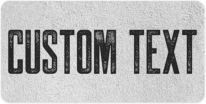 Custom Sign, Custom Street Sign, 11 Font Colors, 13 Font Styles, 4 Hole Options, 22 Sizes, 9x18 Inches, Rust Free DiBound, Fade Resistant, Made in USA by My Sign Center (Concrete)