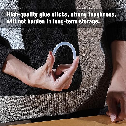 WORKPRO Full Size Hot Glue Sticks, 100-pack, 0.43x4 Inches, Compatible with Most Glue Guns, Multipurpose for DIY Art Craft General Repairs, Home Decorations and Gluing Projects