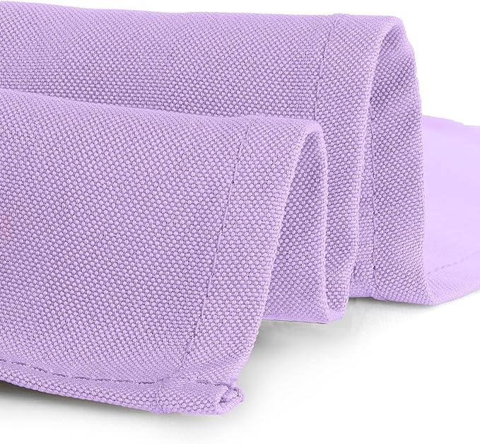 Gee Di Moda Rectangle Tablecloth - 60 x 126 Inch Lavender Table Cloth for 8 Foot Rectangle Table - Heavy Duty Washable Fabric - for 8 Ft Buffet Table, Holiday Party, Dinner, Wedding & Baby Shower