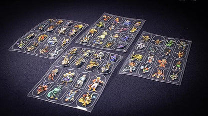 Arcknight Flat Plastic Miniatures: Wildlands; 62 Unique Wilderness-Themed Minis for DND 5e and Pathfinder; Affordable, Skinny Figurines for Dungeons and Dragons and Other Tabletop RPG Games