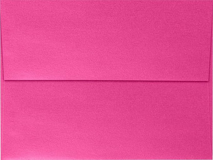 LUXPaper A7 Invitation Envelopes | Peel & Press | 5 1/4" x 7 1/4" | Azalea Metallic | 80lb. Text | 500 Qty