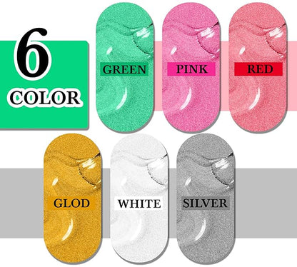 Edible Silver Glitter Paint - 2 fl.oz / 60ml Food Safe Edible Paint for Cake Decorating, Chocolate, Cocktail, Cupcakes - Silver Edibles Glitter Liquid Luster Dust for Halloween Candy, Drinks, Baking