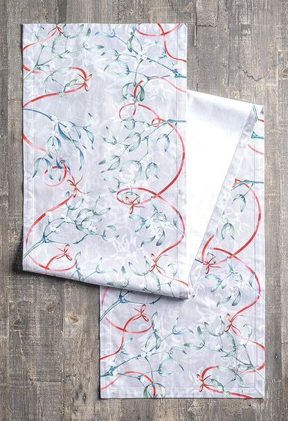 Maison d' Hermine Table Runner 100% Cotton Single Layer Table Runners 72 inches Long for Thanksgiving Christmas Decorations Home Kitchen Dining Party Wedding (Enora, 14.5" x 72")