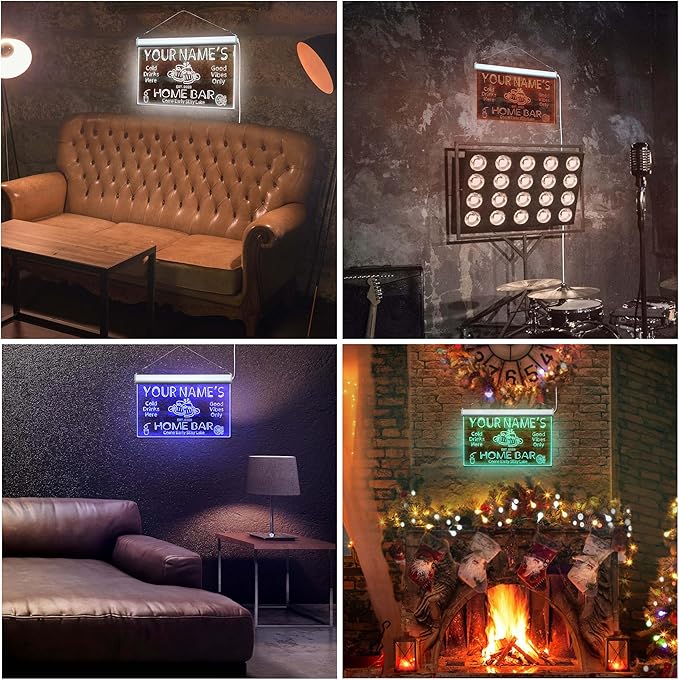 ADVPRO Personalized Your Name Custom Home Bar Beer Established Year Single Color LED Neon Sign 24 x 16 Inches st4s64-p11-tm-g