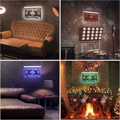 ADVPRO Personalized Your Name Custom Home Bar Beer Established Year Single Color LED Neon Sign 16 x 12 Inches st4s43-p11-tm-p