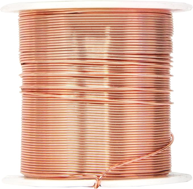 Mandala Crafts 22 Gauge Anodized Aluminum Craft Wire for Jewelry Making - 450 FT Colored Flexible Silver Copper Purple Pink Brown Ice Blue Wire - Bendable for Bonsai Armature Crafting Sculpting