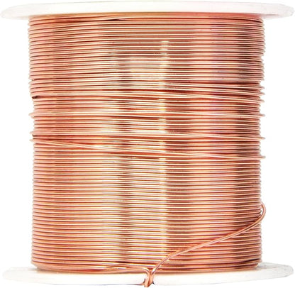 Mandala Crafts 22 Gauge Anodized Aluminum Craft Wire for Jewelry Making - 450 FT Colored Flexible Silver Copper True Blue Black Red Kelly Green Wire - Bendable for Bonsai Armature Crafting Sculpting